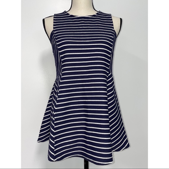 A Pea in the Pod Tops - *SOLD* A Pea In The Pod Maternity Striped Tank Top Blue & White Size S